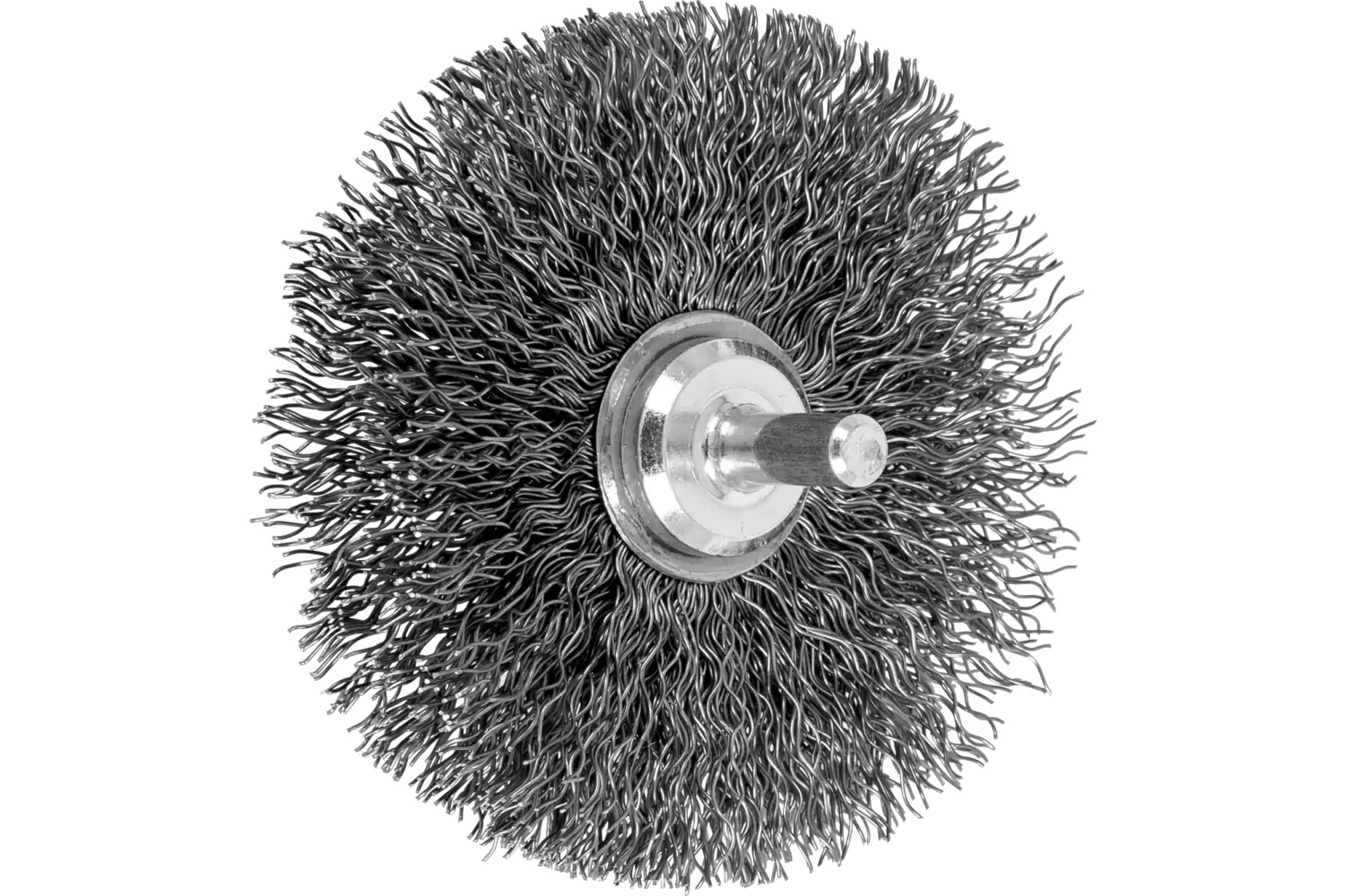 Picture of Pferd Crimped Wire Wheel Brush 3" Dia. .014 Carbon Steel 1/4" Shank